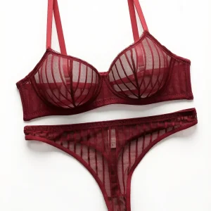 Ensemble de lingerie à rayures – Image 1