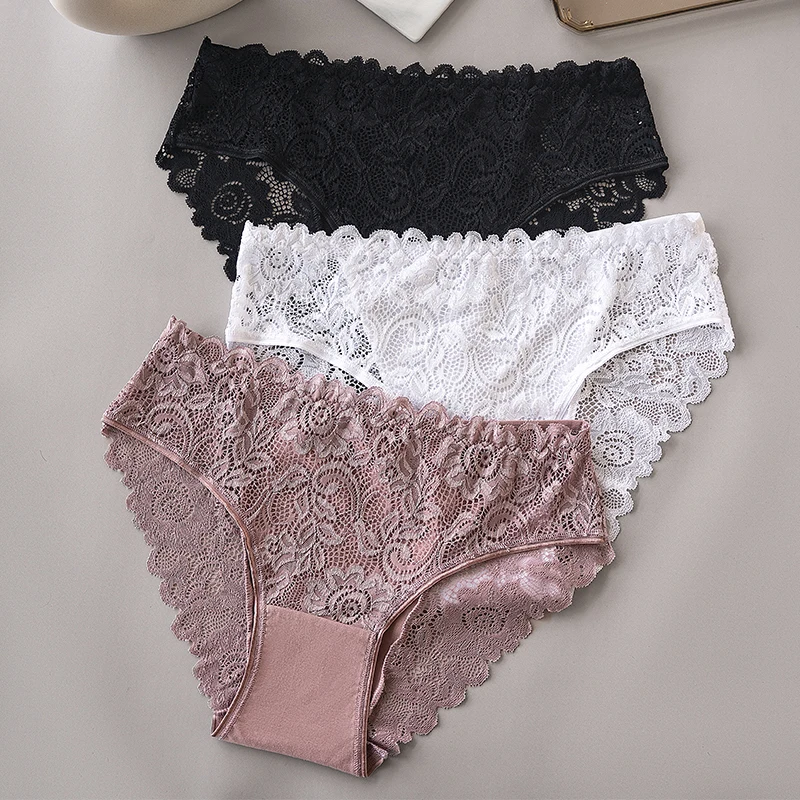 3 culottes dentelle