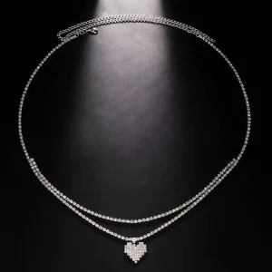 Double chaîne de taille à strass – Image 5