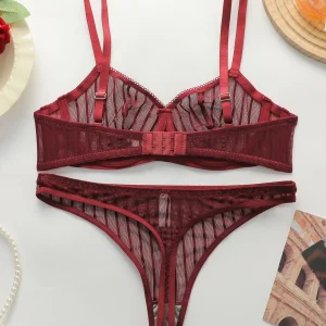 Ensemble de lingerie à rayures – Image 5