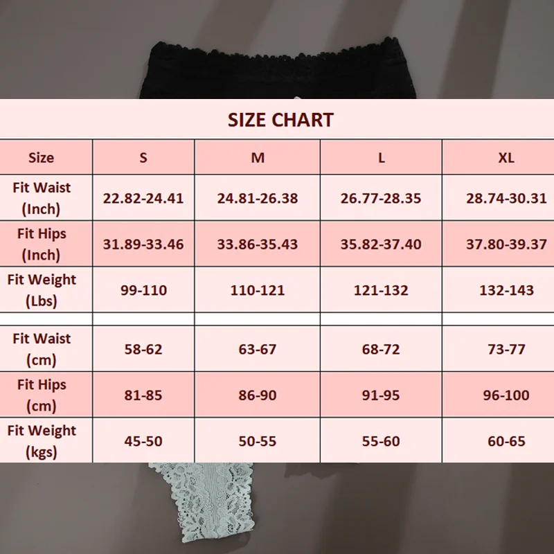 5 culottes dentelle