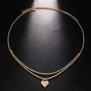 Double chaîne de taille à strass – Image 6