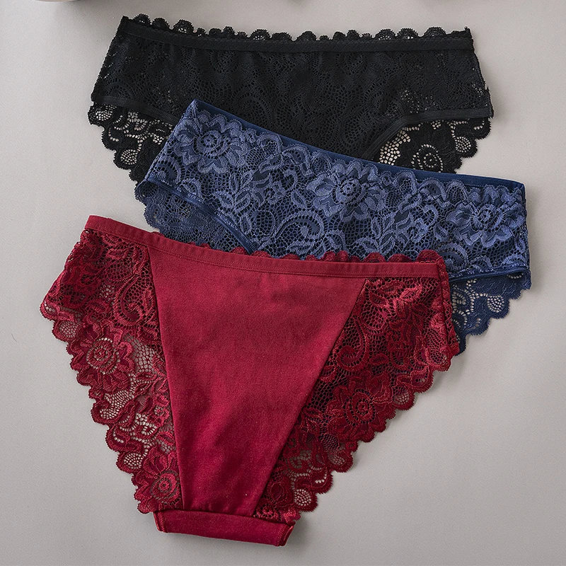 3 culottes dentelle