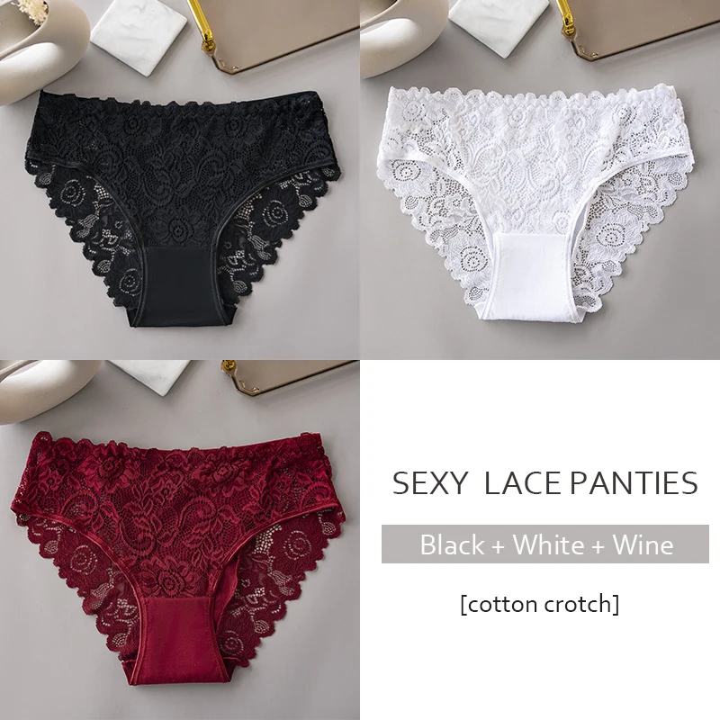 3 culottes dentelle