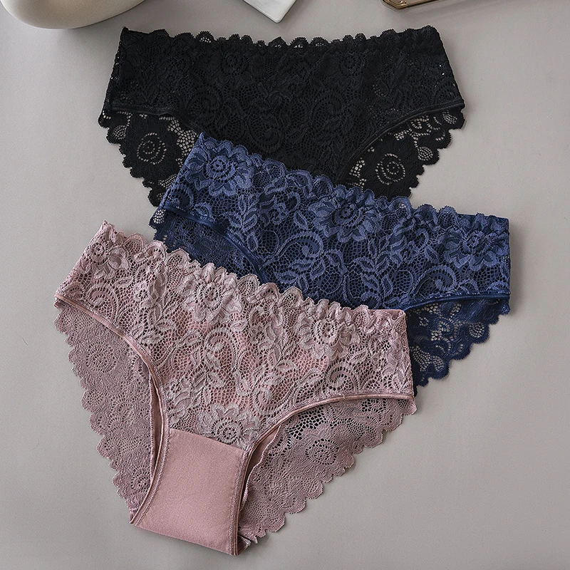 3 culottes dentelle