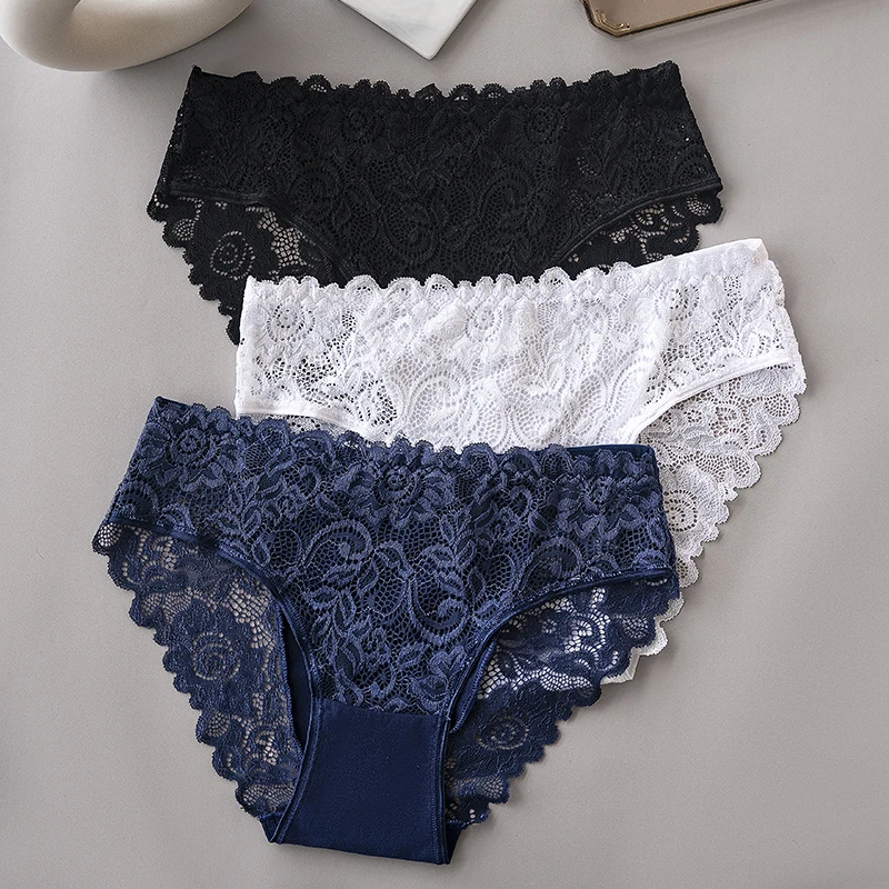 3 culottes dentelle