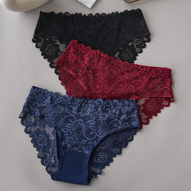 3 culottes dentelle