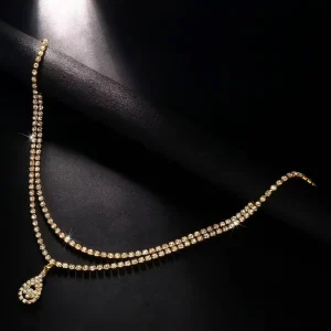 Double chaîne de taille à strass – Image 3